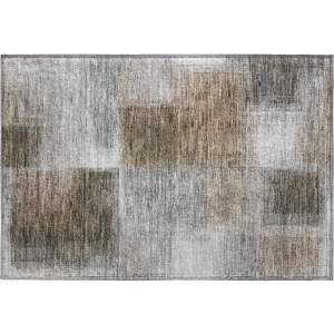 Luxury Washable Trevi Pewter Rug