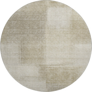 Luxury Washable Trevi Taupe 8' x 8' Round Rug