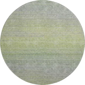 Luxury Washable Trevi Aloe 8\' x 8\' Round Rug