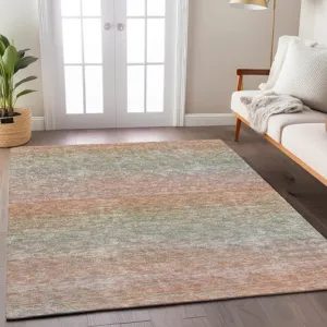 Luxury Washable Trevi Coral 5\' x 7\'6\" Rug