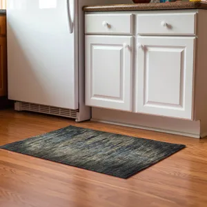 Luxury Washable Trevi Coffee 1\'8\" x 2\'6\" Rug