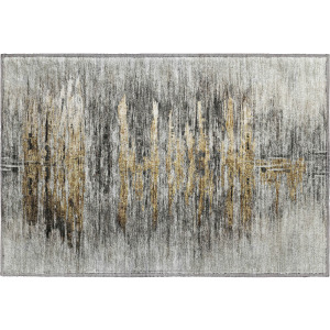 Luxury Washable Trevi Gray Rug
