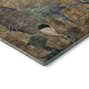 Luxury Washable Trevi Beige 2\'3\" x 7\'6\" Runner Rug