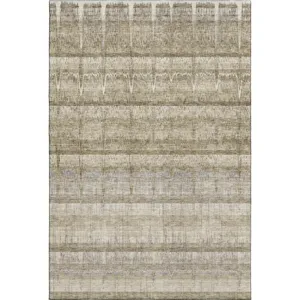 Luxury Washable Trevi Taupe 5\' x 7\'6\" Rug