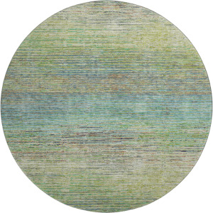 Luxury Washable Trevi Aloe 8' x 8' Round Rug