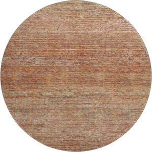 Luxury Washable Trevi Copper 8' x 8' Round Rug
