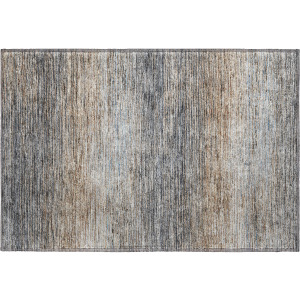 Luxury Washable Trevi Pewter Rug