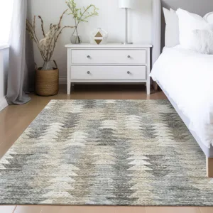 Luxury Washable Trevi Taupe 8\' x 10\' Rug