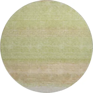 Luxury Washable Trevi Aloe 8\' x 8\' Round Rug