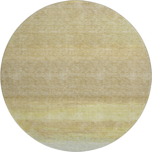 Luxury Washable Trevi Tan 8' x 8' Round Rug