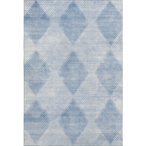 Luxury Washable Trevi Blue Rug