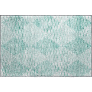 Luxury Washable Trevi Teal Rug