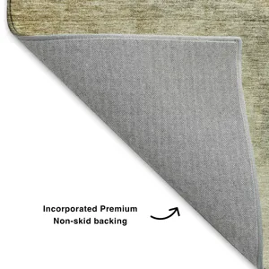 Luxury Washable Trevi Wheat 1\'8\" x 2\'6\" Rug