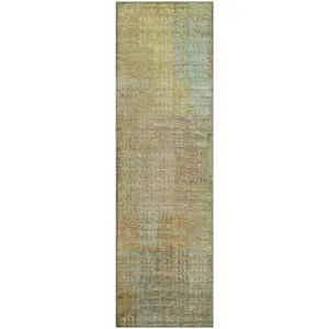 Luxury Washable Trevi Beige 2\'3\" x 7\'6\" Runner Rug