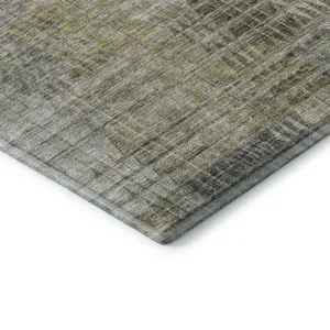 Luxury Washable Trevi Taupe 1\'8\" x 2\'6\" Rug