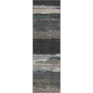Luxury Washable Trevi Black 2'3