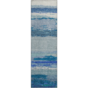 Luxury Washable Trevi Blue 2'3
