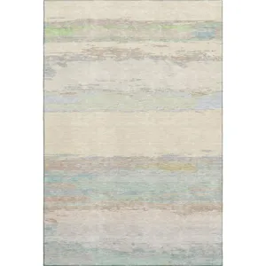 Luxury Washable Trevi Ivory 2\'6\" x 3\'10\" Rug