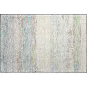 Luxury Washable Trevi Ivory 1\'8\" x 2\'6\" Rug