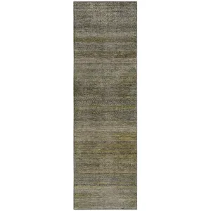 Machine Washable Vico Aloe 2\'3\" x 7\'6\" Runner Rug