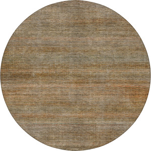 Machine Washable Vico Copper 8' x 8' Round Rug