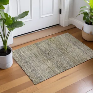 Machine Washable Vico Taupe 1\'8\" x 2\'6\" Rug