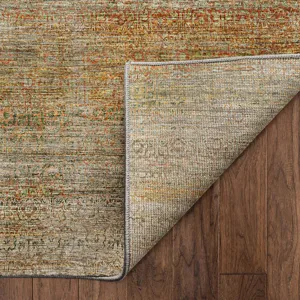 Machine Washable Vico Khaki 6\'6\" x 9\'6\" Rug