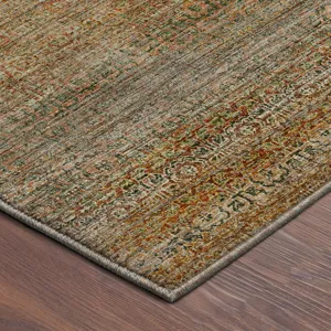 Machine Washable Vico Khaki 6\'6\" x 9\'6\" Rug