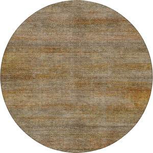 Machine Washable Vico Khaki 8' x 8' Round Rug