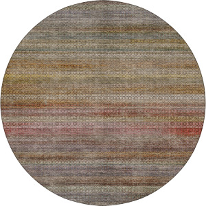 Machine Washable Vico Chocolate 8' x 8' Round Rug