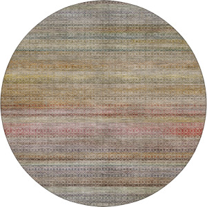 Machine Washable Vico Multi 8' x 8' Round Rug