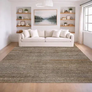 Machine Washable Vico Beige 9\' x 12\' Rug