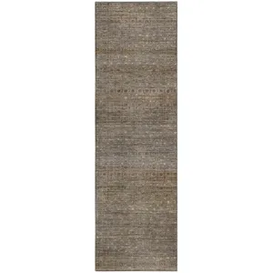 Machine Washable Vico Beige 2\'3\" x 7\'6\" Runner Rug