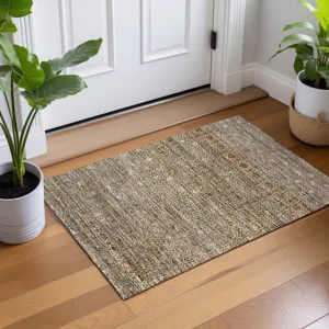 Machine Washable Vico Beige 1\'8\" x 2\'6\" Rug