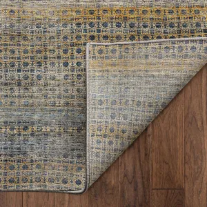 Machine Washable Vico Navy 6\'6\" x 9\'6\" Rug