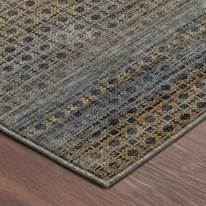 Machine Washable Vico Navy 6\'6\" x 9\'6\" Rug