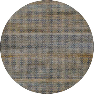 Machine Washable Vico Navy 8' x 8' Round Rug