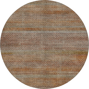 Machine Washable Vico Paprika 8' x 8' Round Rug