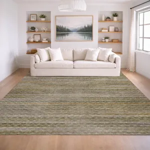 Machine Washable Vico Basil 10\' x 14\' Rug