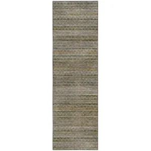 Machine Washable Vico Basil 2'3" x 7'6" Runner Rug