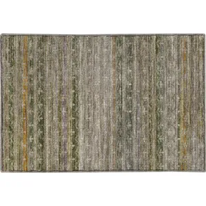 Machine Washable Vico Basil Rug