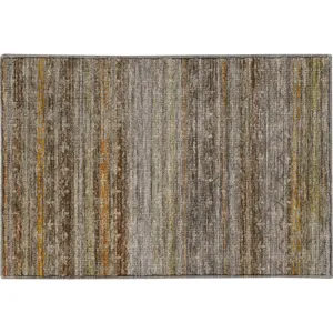 Machine Washable Vico Chocolate Rug