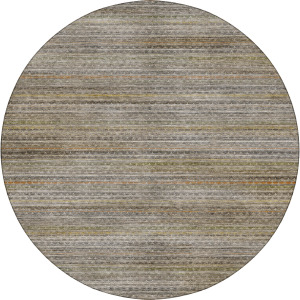 Machine Washable Vico Gray 8' x 8' Round Rug