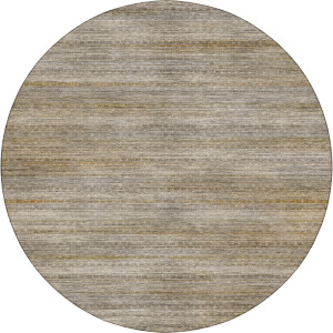 Machine Washable Vico Ivory 8' x 8' Round Rug