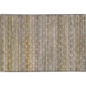 Machine Washable Vico Ivory 1\'8\" x 2\'6\" Rug
