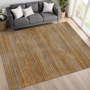 Machine Washable Vico Paprika 10\' x 14\' Rug
