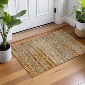 Machine Washable Vico Paprika 1\'8\" x 2\'6\" Rug