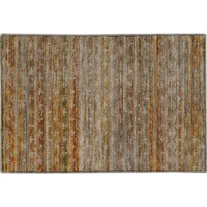 Machine Washable Vico Paprika 1\'8\" x 2\'6\" Rug