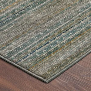 Machine Washable Vico Teal 10\' x 14\' Rug