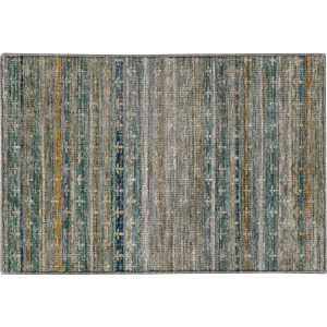 Machine Washable Vico Teal Rug